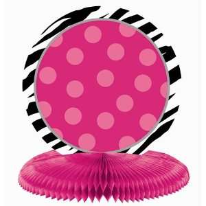  Zebra Party Personalize It Honeycomb Centerpiece: Toys 