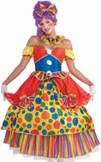 Adult Womens Clown Circus Party Halloween Costume  