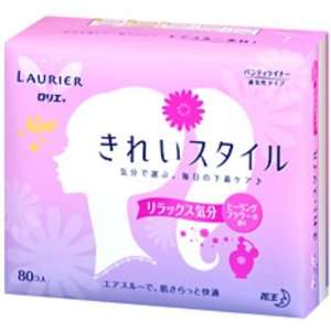 Kao Laurier KIREI Style Panty Liners SCENTED ( Healing Flower )   80 