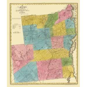    ESSEX COUNTY NEW YORK (NY) LANDOWNER MAP 1829