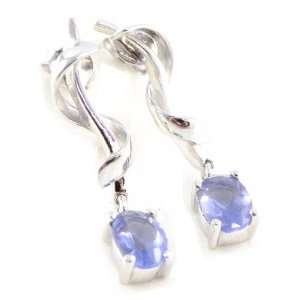  Earrings silver Adeline blue.: Jewelry