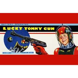  Lucky Tommy Gun 1950 12 x 18 Poster