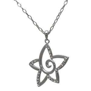  Ephemeral Silver Crystal Star Necklace: Jewelry