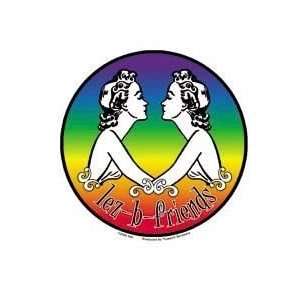  Lez B Friends Rainbow Pride   Sticker / Decal Automotive