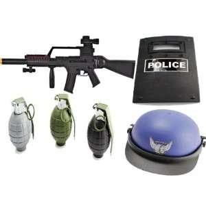 G36 with Sounds, Lights, and Vibrations, SWAT Police RIOT Shield, SWAT 