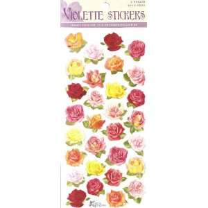  Violette Stickers Mini Roses: Office Products