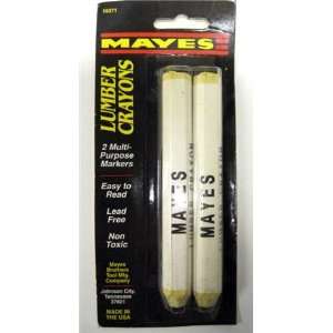  Mayes Lumber Crayons 2 PK Yellow Brand New