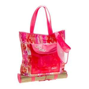  Barbie Cali Girl Tote with Sun Visor and Straw Mat: Toys 