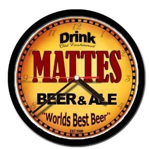  MATTES beer and ale cerveza wall clock: Everything Else