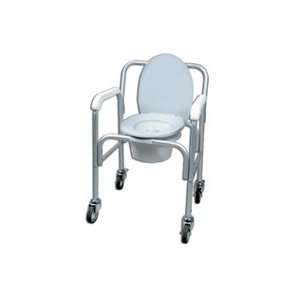   Aluminum Wheeled Commode with 5 inch Casters, Model No : 11112 2 1 ea