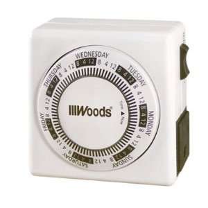  3 each: Woods Indoor 7 Day Mechanical Vacation Timer 