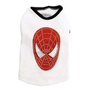  Rhinestone Spiderman Dog T Shirt   S (8 11 lbs.): Kitchen 
