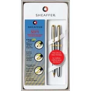   MPI Brushed Chrome w/ GT Pen & Pencil Set   SH 10368: Office Products