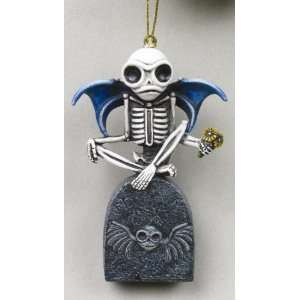 Skellies Ornament Statue   Guardian Skelly Resin Figurine by Misty 