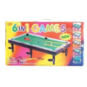  18 PLASTIC 6 IN ONE GAME SET Case Pack 3: Toys & Games