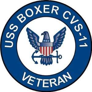  US Navy USS Boxer CVS 11 Ship Veteran Decal Sticker 3.8 6 