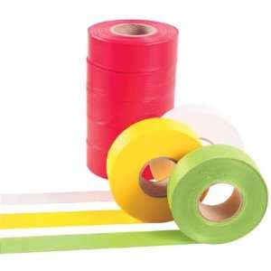 Keson FTGR 12 rolls Glo Red 1 3/16 Ribbon Marker Fluorescent Flagging 