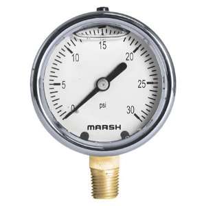 Marsh MBF 310 Heavy Duty Pressure Gages   Mount:Lower, Metric:  