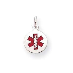  Sterling Silver Medical Jewelry Charm Jewelry
