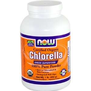  Now Chlorella Pure Powder, Organic, 1 Pound: Health 