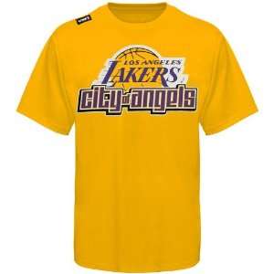    Los Angeles Lakers Gold Citywide T shirt: Sports & Outdoors