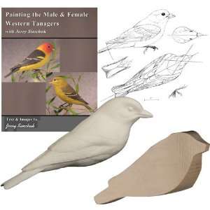  Woodcarving   WESTERN TANAGER(MALE) KIT
