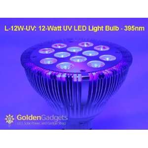  L 12W UV: 12 Watt UV LED Light Bulb   395nm: Home 