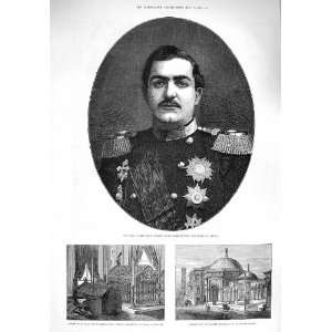  1876 Prince Milan Obrenovitch Servia Mausoleum Mahmoud 