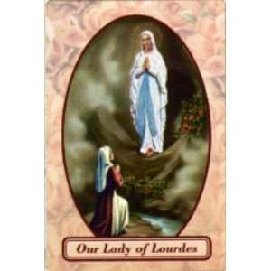  Lourdes Relic Prayer Card 