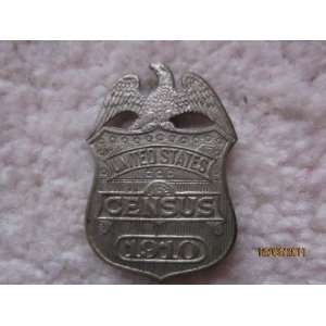  Original 1910 Census Badge or Pin 