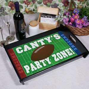   Football Party Drinks Drink Serving Tray: Kitchen & Dining