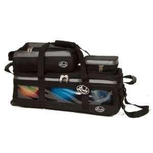  Linds Triple Tote Roller Plus  Black/Silver: Sports 