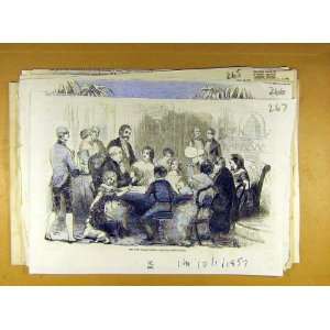  1857 New Year Party People Social History Victorian: Home 
