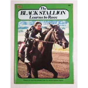  The Black Stallion Learns To Race Coloring Book 