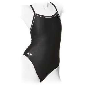  Finis Aquatuff Skinback Solid with Piping   Female 38 