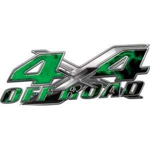  Full Color 4x4 Offroad Truck Decals in Inferno Green 