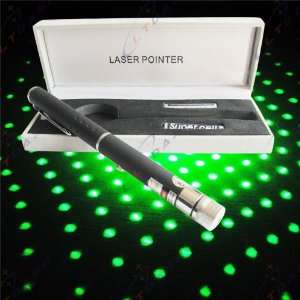  2 in 1 5mw 532nm Green Laser Pointer pen star (Black 