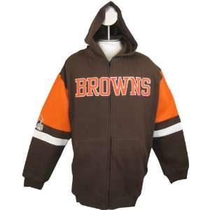  Nfl Cleveland Browns Big & Tall End Around Full Zip Hooded 