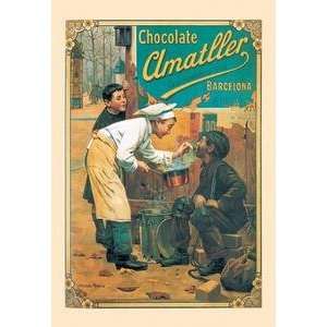  Paper poster printed on 20 x 30 stock. Chocolate Amatller 