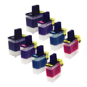 Take4Less 8 pack LC41 LC 41 (2B,2C,2M,2Y) Brother Compatible Ink 