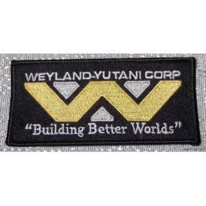 ALIEN MOVIE Weyland Yutani Corp Building Better Worlds Embroidered 