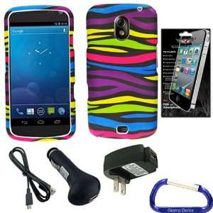  Gizmo Dorks Hard Cover Case (Rainbow Zebra) with Charger 