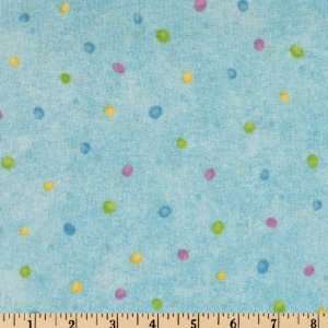  44 Wide Babys 2nd Step Polka Dot Blue Fabric By The 