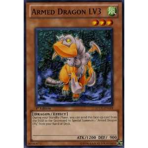 Yugioh GX   Chazz Princeton Single Card   Armed Dragon LV3 DP2 EN010 