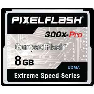  8GB PixelFlash 300x CF Compact Flash Memory Card Extreme 