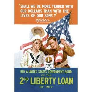  2nd Liberty Loan 24X36 Giclee Paper: Home & Kitchen