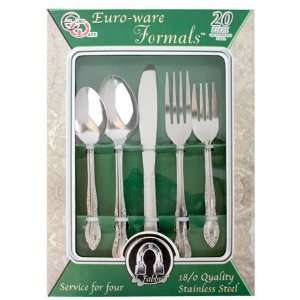 20 PIECE STAINLESS STEEL CUTLERY SET   SERVICE FOR 4 