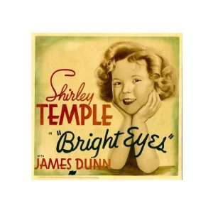Bright Eyes, Shirley Temple on Jumbo Window Card, 1934 Movie Premium 