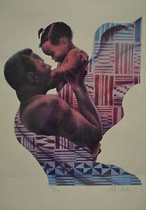   African American Art Ties That Bind Framed Ltd Ed Lithograph COA
