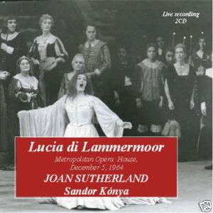 JOAN SUTHERLAND in Lucia di Lammermoor, 1964 2CDs  
